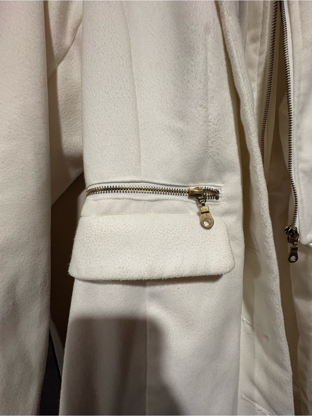 Ricki's (Retail $150) Trench Coat with Inner Zip Mock Neck - Picture 6 of 7